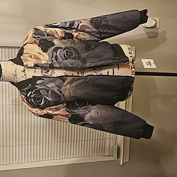 Puma Jackets & Blazers - PUMA x CAREAUX BOMBER Reversible JACKET Floral Size Large